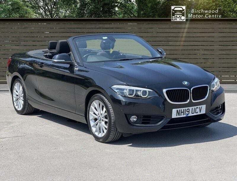 Black Used 2019 BMW 218 Comfort Edition Cabriolet | £17,695 (Expensive) - Image 1/4