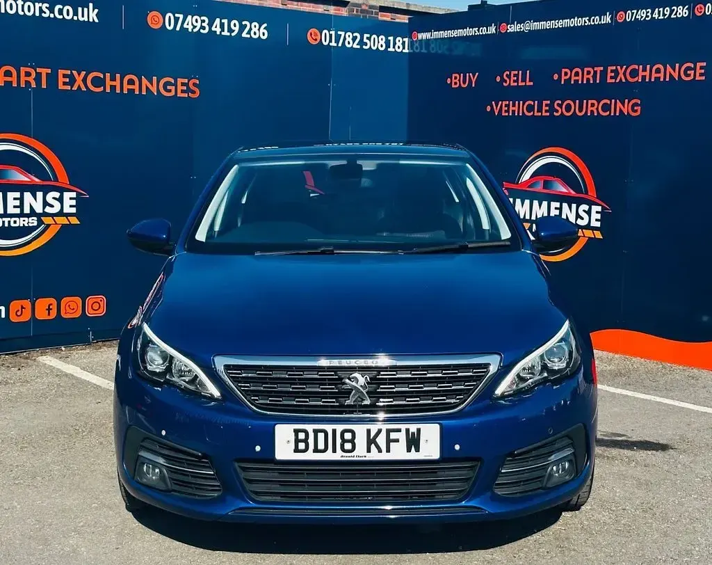 Used Peugeot 308 Allure 2018 Blue Hatchback