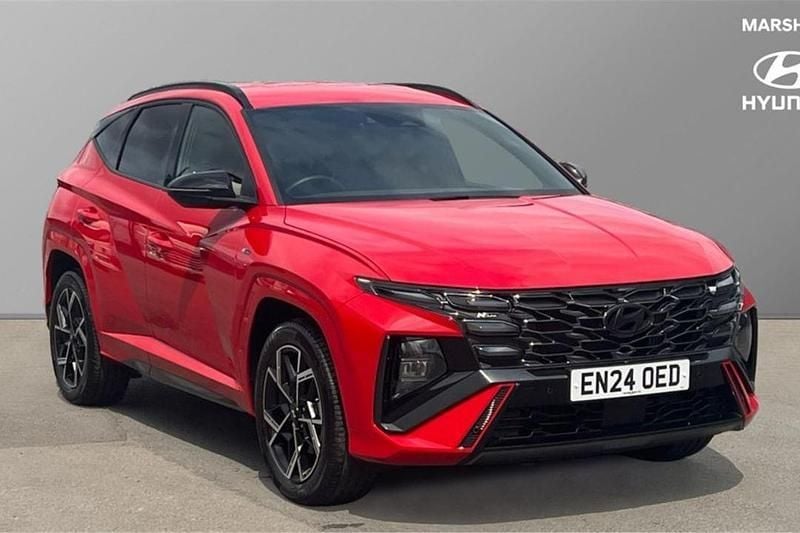 Red Used 2024 Hyundai Tucson N Line SUV | £25,105 (Fair price) - Image 1/4