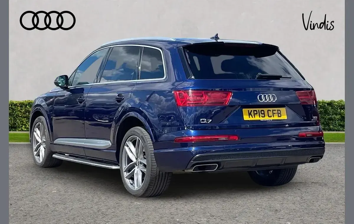 Used Audi Q7 S-Line 267 HP (196 kW) 2019 Blue SUV
