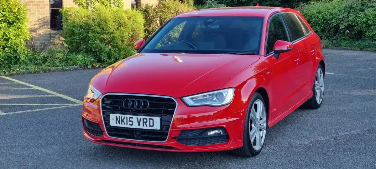 Used Audi A3 S-Line 2015 Red Hatchback