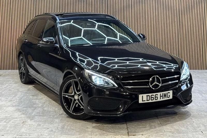 Used Mercedes C250 AMG Line Premium Plus 204 HP (150 kW) 2016 Black Estate