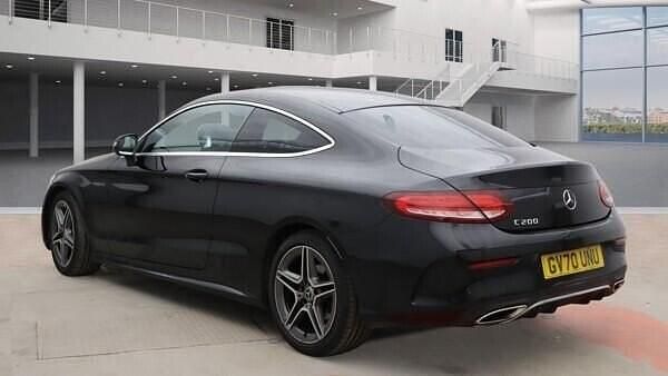 Used Mercedes C200 AMG line 2021 Black Coupe