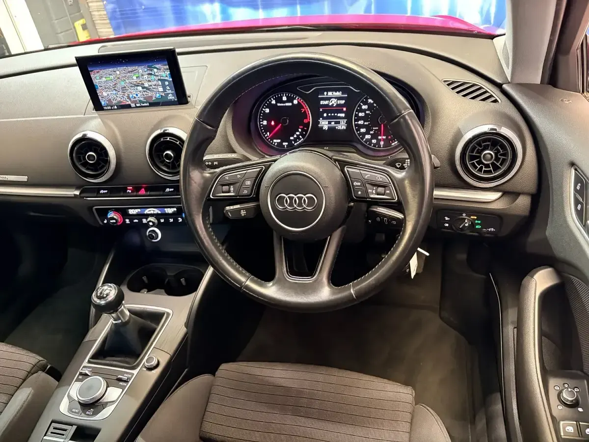 Used Audi A3 Sport 150 HP (110 kW) 2017 Red Hatchback
