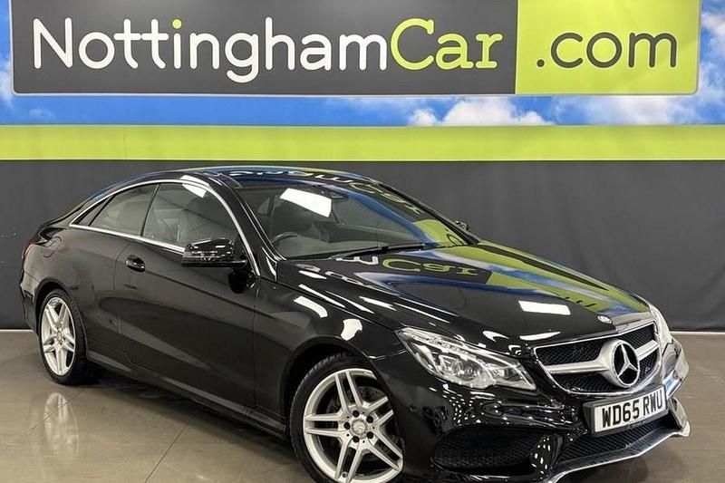 Used Mercedes E220 AMG line 177 HP (130 kW) 2015 Black Coupe