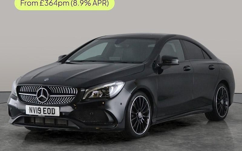Used Mercedes CLA200 AMG line 156 HP (114 kW) 2019 Black Sedan