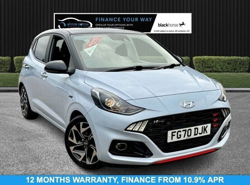 Blue Used 2020 Hyundai i10 N Line Hatchback | £11,395 (Fair price) - Image 1/3