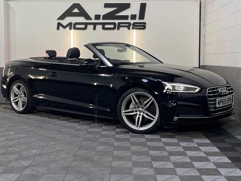 Used Audi A5 Cabriolet S-Line 190 HP (139 kW) 2019 Black Cabriolet