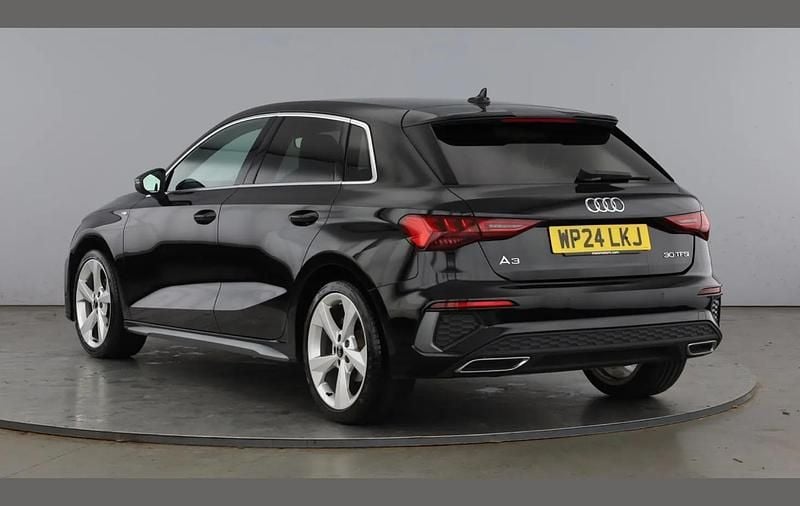 Used Audi A3 S-Line 110 HP (80 kW) 2024 Black Hatchback