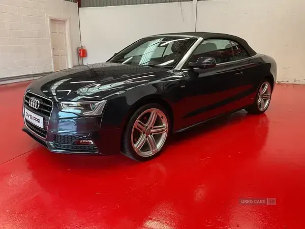 Used Audi A5 Cabriolet S-Line 208 HP (152 kW) 2013 Blue Cabriolet