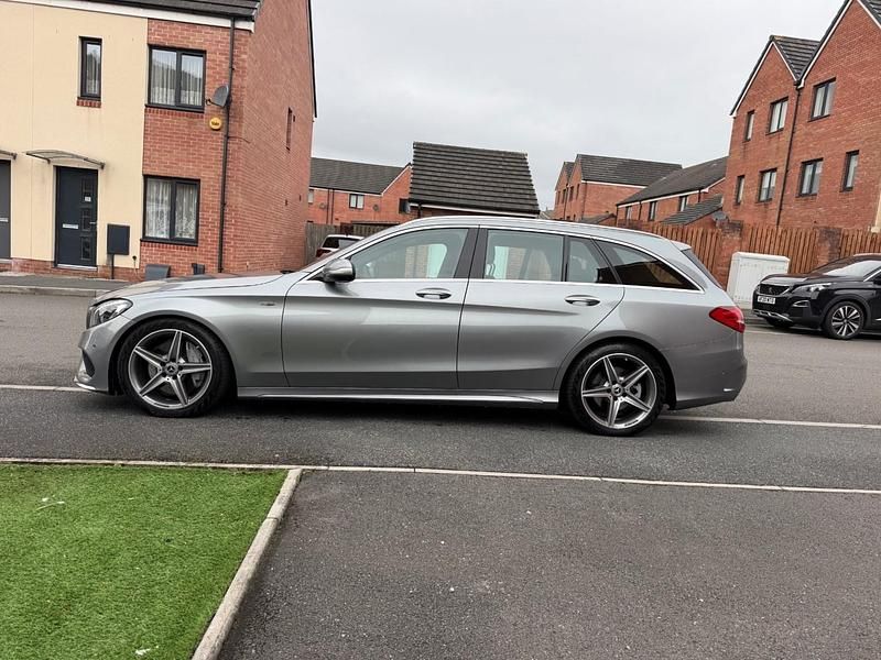 Used Mercedes C300 AMG Line Premium Plus 2015 Silver Estate
