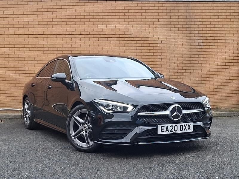 Black Used 2020 Mercedes CLA180 AMG line Sedan | £22,498 (Fair price) - Image 1/4