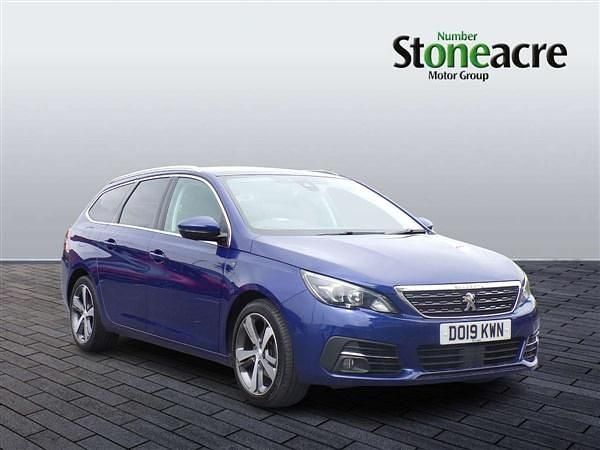 Blue Used 2019 Peugeot 308 GT-line Estate | £11,995 (A bit pricey) - Image 1/4