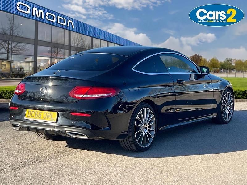 Used Mercedes C220 AMG line 168 HP (123 kW) 2017 Black Coupe