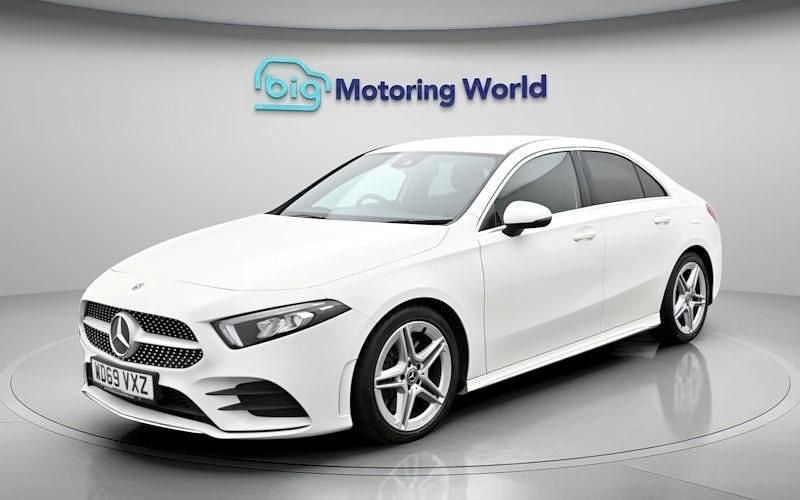 Used Mercedes A250 AMG line 224 HP (164 kW) 2020 White Sedan