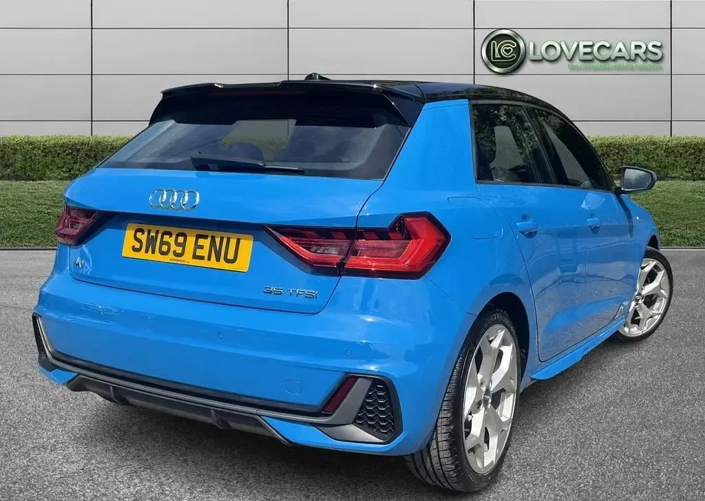 Used Audi A1 Sportback S-Line 150 HP (110 kW) 2019 Blue Hatchback