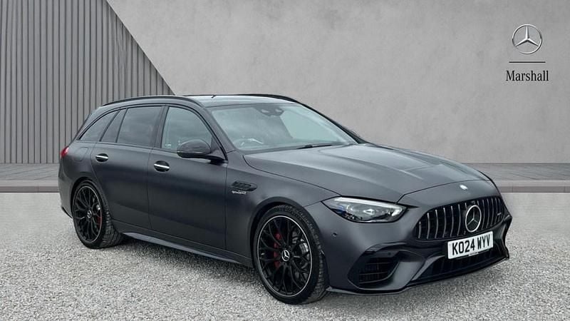 Grey Used 2024 Mercedes C63S AMG Premium Plus Estate | £69,480 (Good price) - Image 1/4