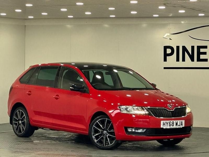 Red Used 2018 Skoda Rapid Sport Hatchback | £6,699 (Fair price) - Image 1/3
