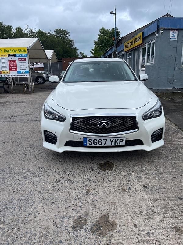 White Used 2017 Infiniti Q50 Sport Tech Sedan | £11,950 - Image 1/4