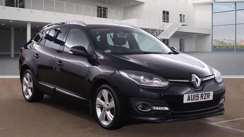 Black Used 2015 Renault Mégane GrandTour Dynamique Estate | £5,995 (Good price) - Image 1/3