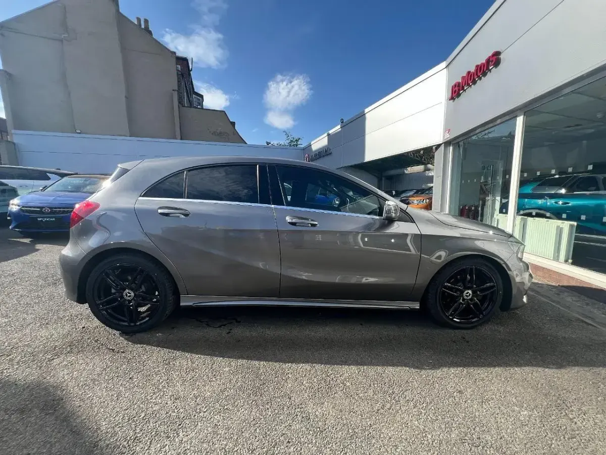 Used Mercedes A200 AMG line 136 HP (100 kW) 2018 Grey Hatchback