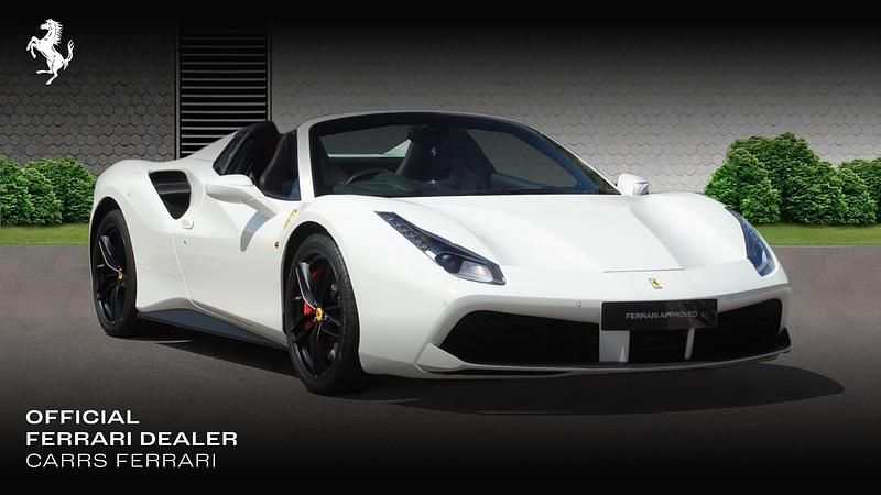 White Used 2018 Ferrari 488 Cabriolet | £174,995 (Fair price) - Image 1/3