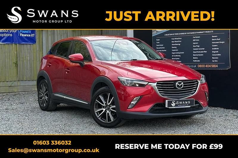 Begagnad Mazda CX-3 Inclusive 105 HK (77 kW) 2016 Röd SUV