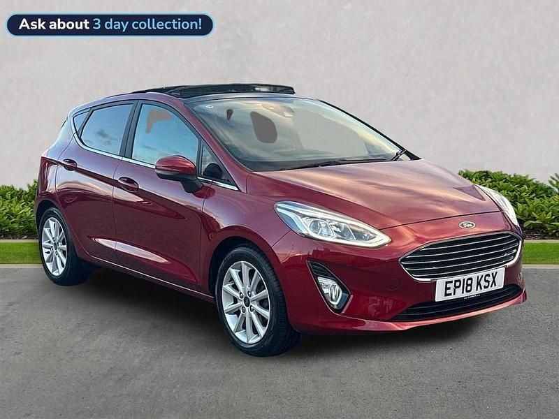 Red Used 2018 Ford Fiesta Titanium Hatchback | £9,499 (A bit pricey) - Image 1/4