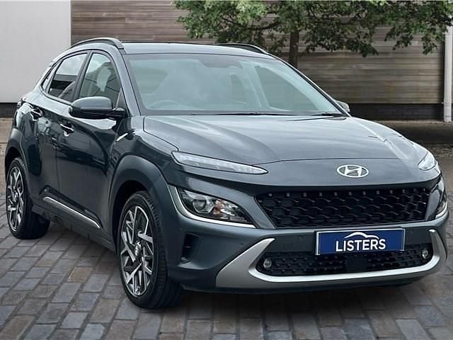 Pearl ecotronic grey Used 2022 Hyundai Kona Premium SUV | £16,961 (Fair price) - Image 1/4