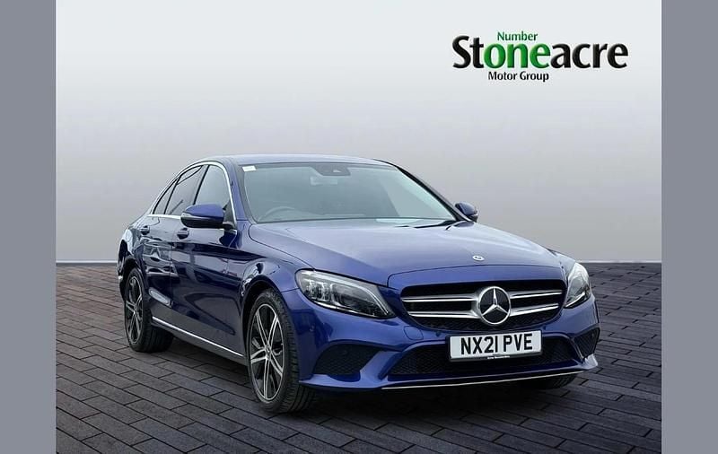 Used Mercedes C200 180 HP (132 kW) 2021 Blue Sedan
