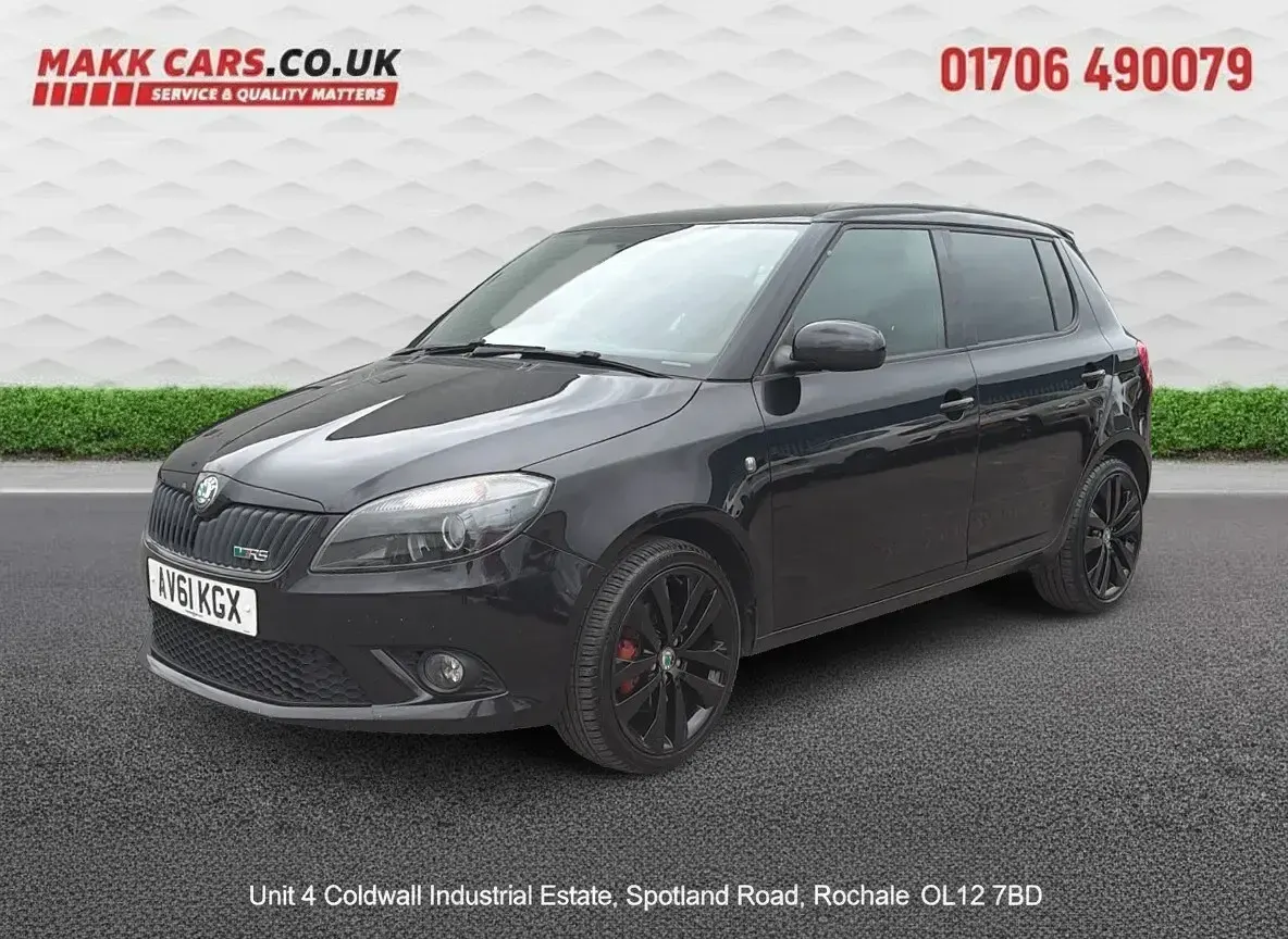 Used Skoda Fabia vRS 178 HP (130 kW) 2011 Black Hatchback