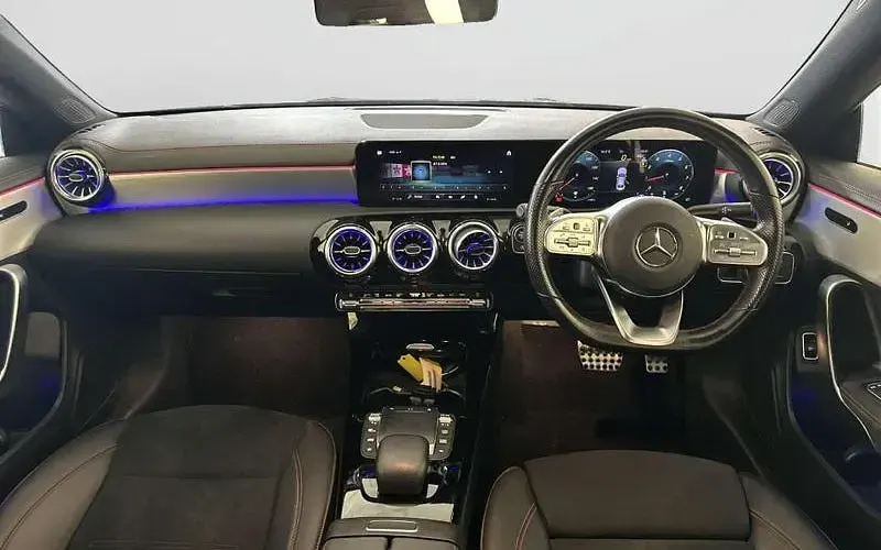 Used Mercedes CLA180 AMG Line Premium 136 HP (100 kW) 2022 Blue Sedan