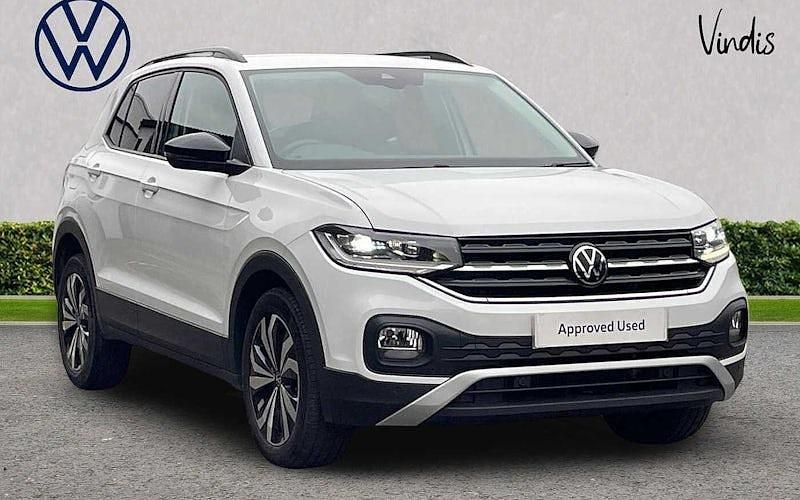 White Used 2023 VW T-Cross Black Edition SUV | £17,463 (Fair price) - Image 1/4