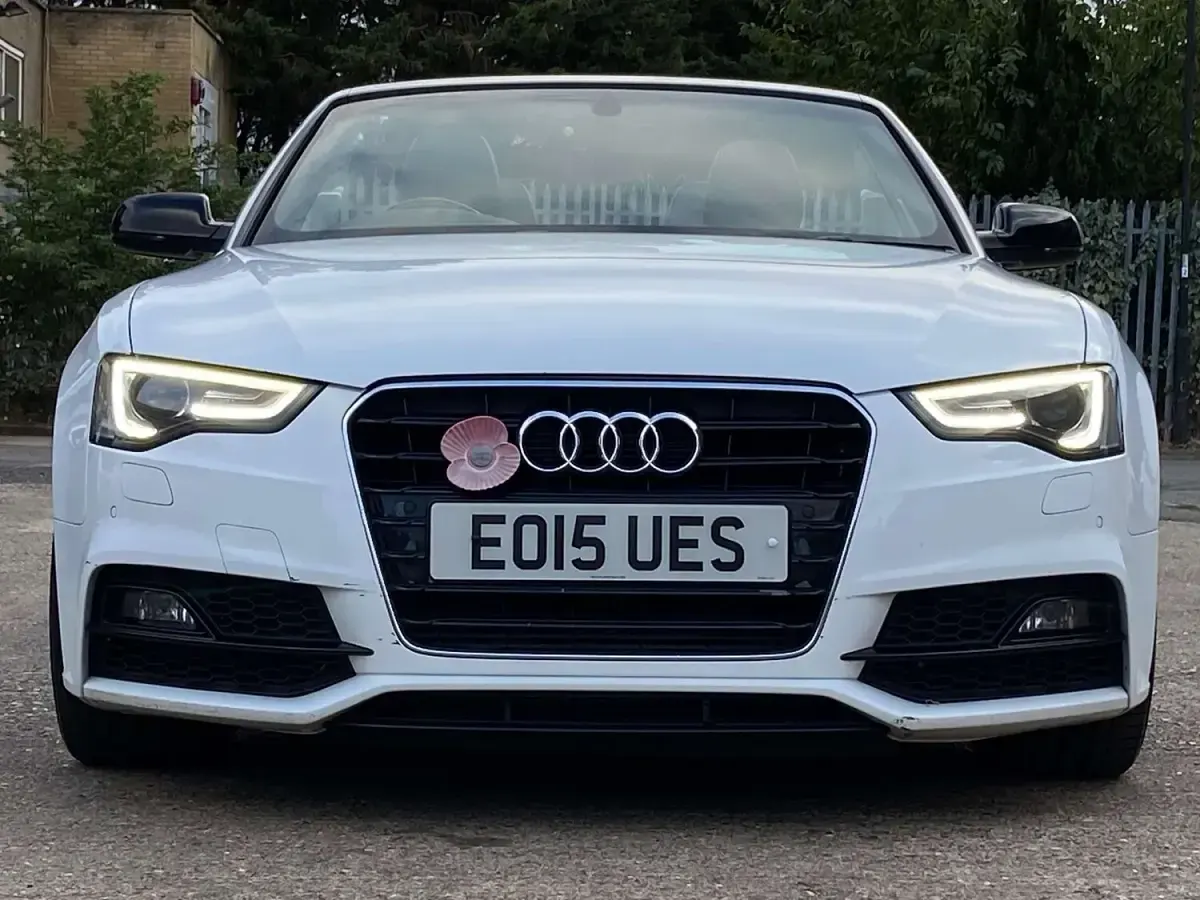 Used Audi A5 Cabriolet S-Line 177 HP (130 kW) 2015 White Cabriolet