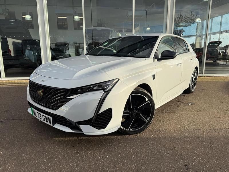 White Used 2024 Peugeot e-308 GT Hatchback | £18,495 (Fair price) - Image 1/4