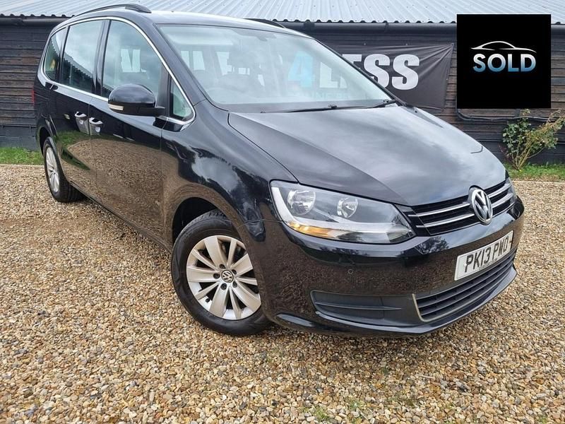 Black Used 2013 VW Sharan SE MPV | £6,008 (Fair price) - Image 1/4