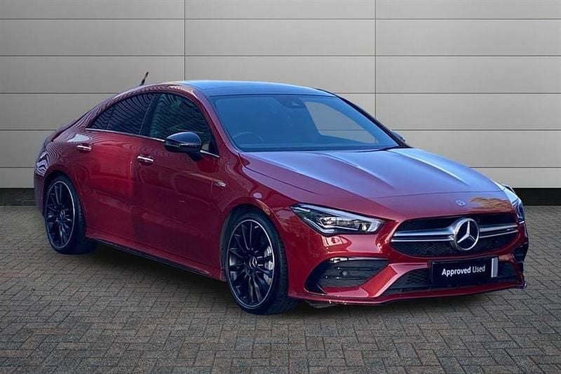 Used Mercedes CLA35 AMG Premium Plus 306 HP (225 kW) 2023 Patagonia red Sedan