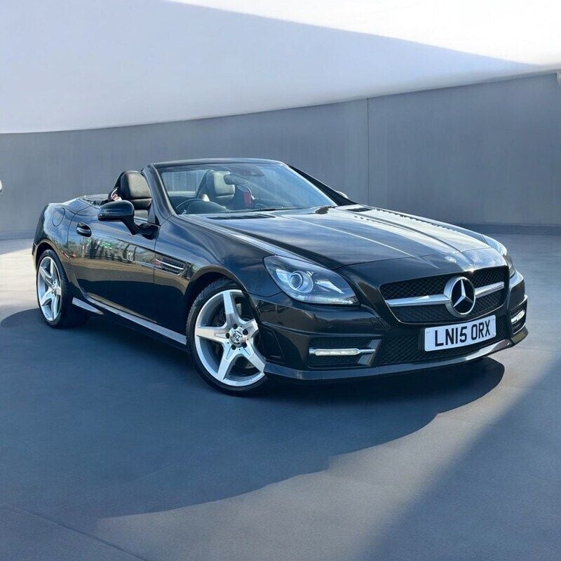 Black Used 2015 Mercedes SLK250 AMG Cabriolet | £9,695 (Fair price) - Image 1/4
