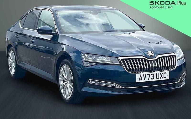 Used Skoda Superb SE L 150 HP (110 kW) 2023 Blue Hatchback