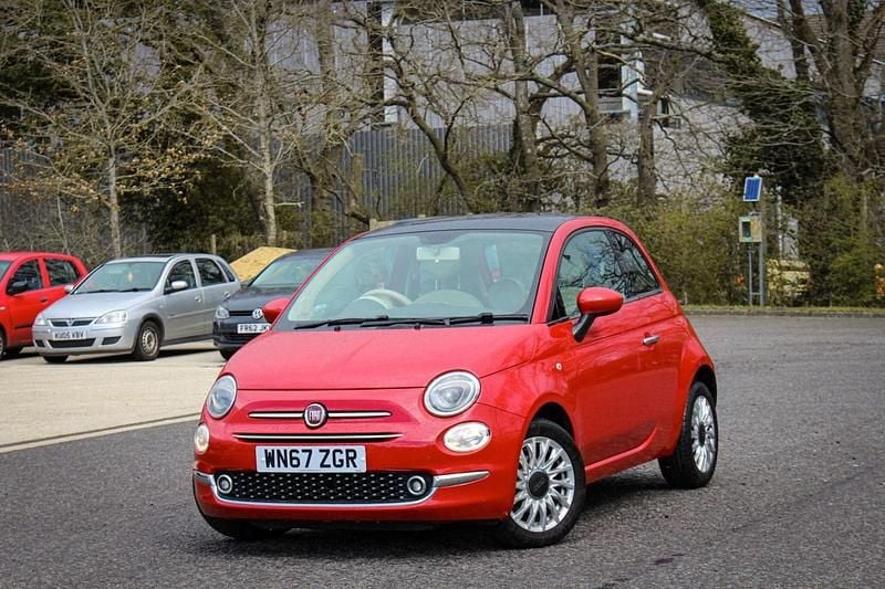Used Fiat 500 Lounge 69 HP (50 kW) 2017 Red Hatchback