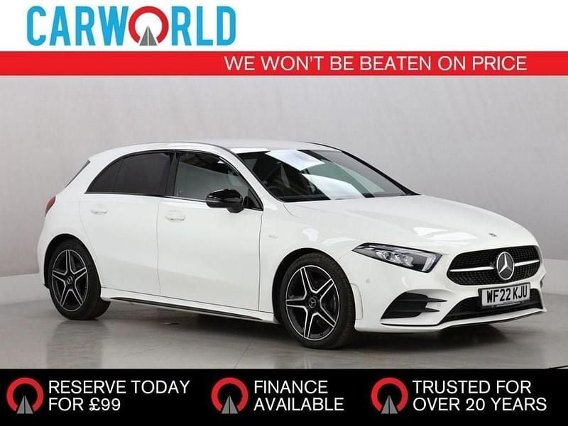 White Used 2022 Mercedes A180 Executive Hatchback | £20,980 (Fair price) - Image 1/3