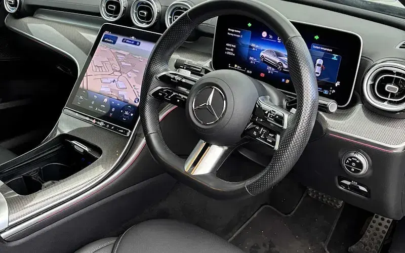 Used Mercedes C200 AMG line 204 HP (150 kW) 2025 Black Sedan