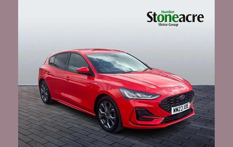 Red Used 2023 Ford Focus ST-Line Hatchback | £13,999 (Fair price) - Image 1/4