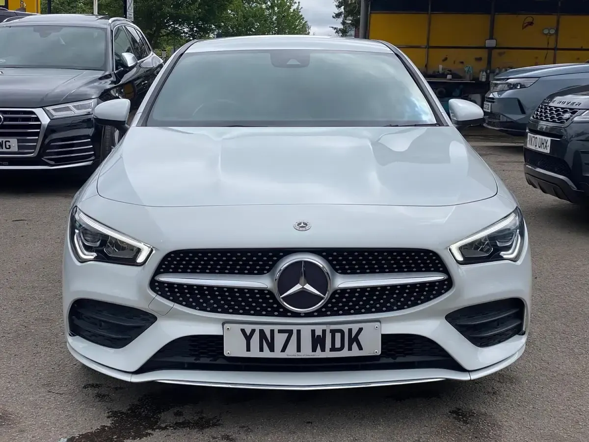 Used Mercedes CLA200 AMG line 2021 White Coupe