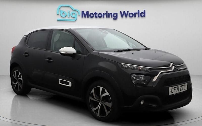 Black Used 2022 Citroën C3 PureTech Hatchback | £9,500 (Good price) - Image 1/4