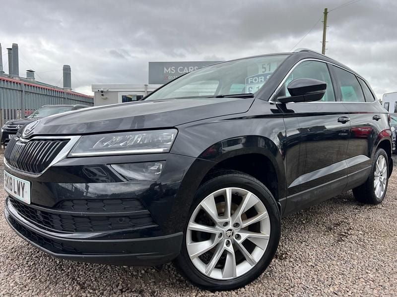 Black Used 2018 Skoda Karoq SE L SUV | £10,995 (Fair price) - Image 1/4