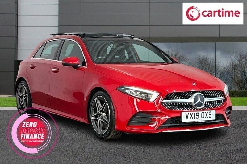 Red Used 2019 Mercedes A250 AMG line Hatchback | £18,888 (Fair price) - Image 1/3