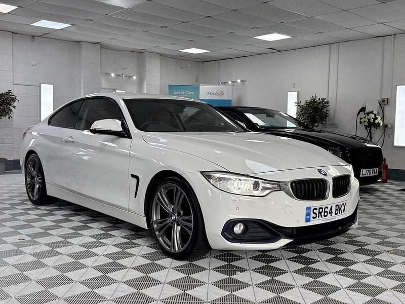 White Used 2015 BMW 420 Sport Line Coupe | £7,991 (Good price) - Image 1/3