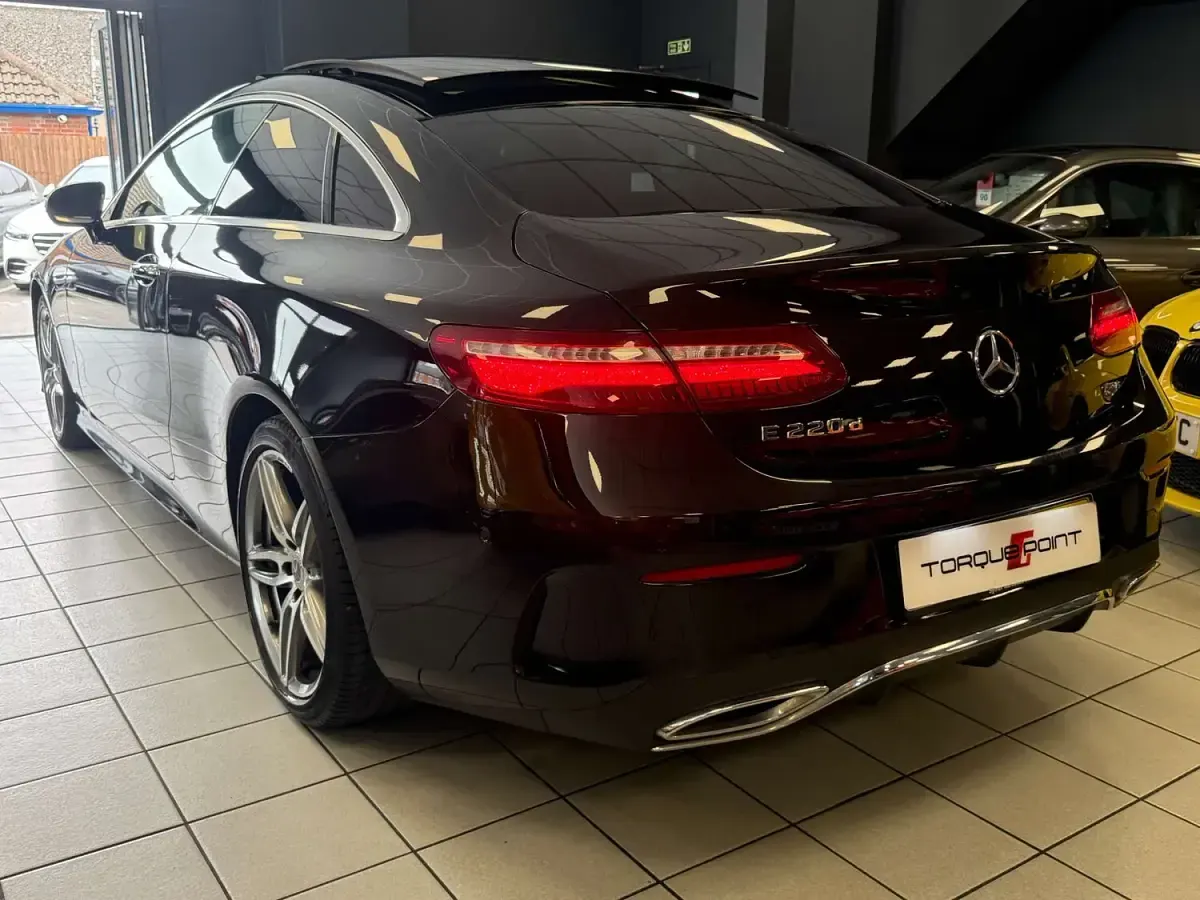 Used Mercedes E220 AMG Line Premium 194 HP (142 kW) 2019 Black Coupe