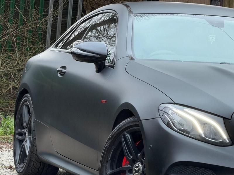 Used Mercedes E220 AMG line 2018 Black Coupe